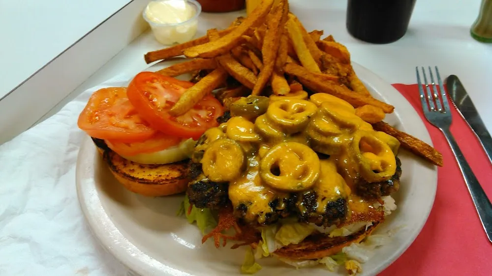 One Badass Hot Pepper Cheeseburger